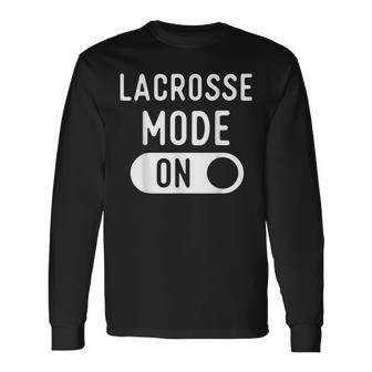 Lacrosse Mode T Ideas For Fans & Players Lacrosse Long Sleeve T-Shirt | Mazezy