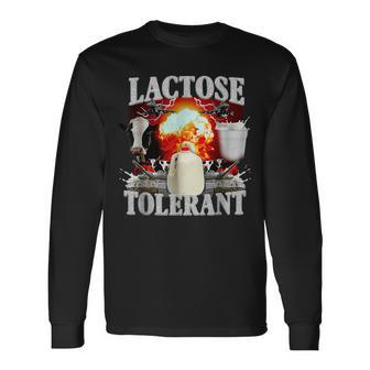 Lactose Intolerant Sarcasm Oddly Specific Meme Long Sleeve T-Shirt - Seseable