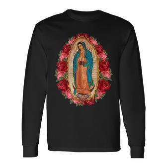 Our Lady Virgen De Guadalupe Virgin Mary Gracias Madre Long Sleeve - Monsterry DE