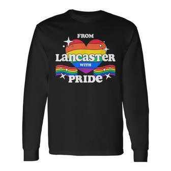From Lancaster With Pride Lgbtq Gay Lgbt Homosexual Long Sleeve T-Shirt | Mazezy