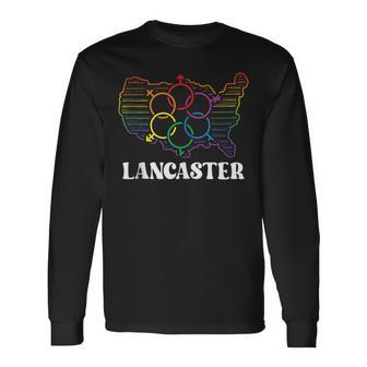 Lancaster Pride Month Pride Flag Lgbt Community Lgbtq Flag Long Sleeve T-Shirt | Mazezy