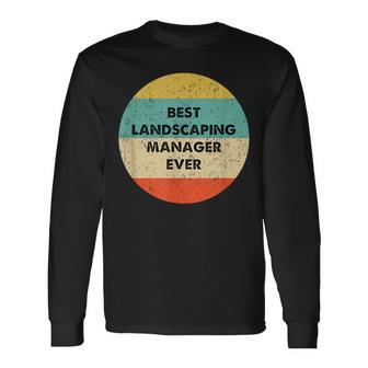 Landscaping Manager Long Sleeve T-Shirt | Mazezy