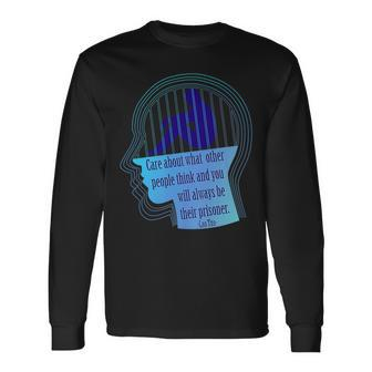 Lao Tzu Quote Tao Wisdom Of The East Long Sleeve T-Shirt - Seseable