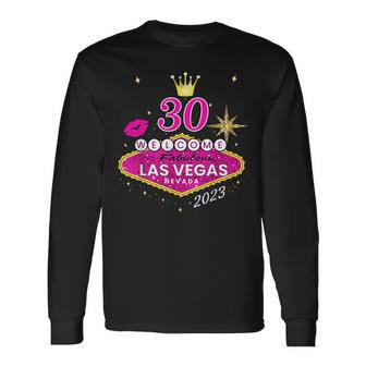 Las Vegas Girls Trip 2023 Vegas 30Th Birthday Squad Long Sleeve T-Shirt T-Shirt | Mazezy