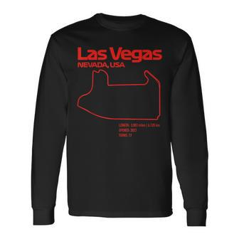 Las Vegas Street Circuit Formula Racing Sport Long Sleeve - Monsterry
