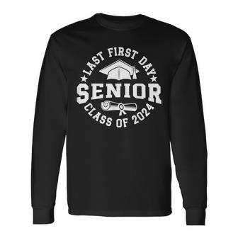 My Last First Day Senior Back To School Class Of 2024 Long Sleeve - Seseable