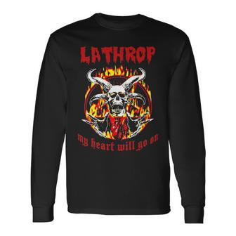 Lathrop Name Lathrop Name Halloween V2 Long Sleeve T-Shirt - Seseable