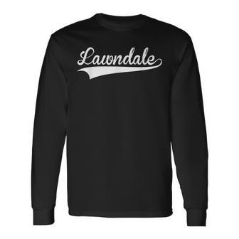 Lawndale Baseball Softball Styled Long Sleeve T-Shirt | Mazezy