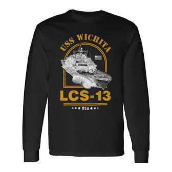 Lcs-13 Uss Wichita Long Sleeve T-Shirt - Monsterry AU