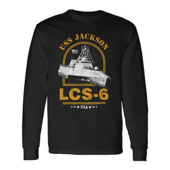 Lcs-6 Uss Jackson Long Sleeve T-Shirt - Monsterry AU