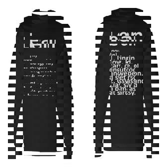 Leeann Definition Personalized Name Birthday Idea Definition Long Sleeve T-Shirt T-Shirt | Mazezy