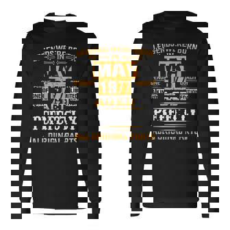 Legend Born In May 1977 44Th Birthday For 44 Years Old Long Sleeve T-Shirt | Mazezy