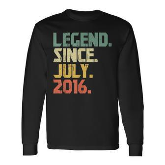 Legend Since July 2016 Born In 2016 Long Sleeve T-Shirt | Mazezy