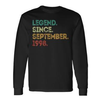 Legend Since September 1998 25Th Birthday 25 Years Old Long Sleeve T-Shirt T-Shirt | Mazezy