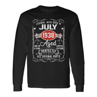 Legends Were Born In July 1938 83Rd Birthday Long Sleeve T-Shirt | Mazezy