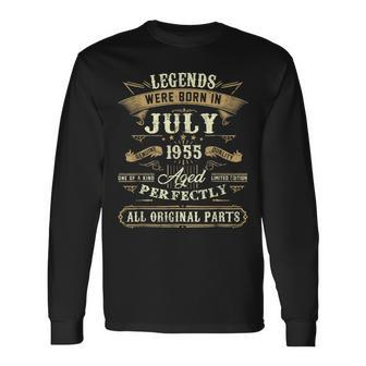 Legends Were Born In July 1955 66Th Birthday Long Sleeve T-Shirt | Mazezy