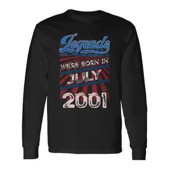 Legends Were Born In July 2001 18Th Birthday Long Sleeve T-Shirt | Mazezy