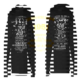Legends Were Born In June 1951 71 Years Old 71St Birthday Long Sleeve T-Shirt | Mazezy