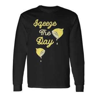 Lemon Pun Motivational Saying Long Sleeve T-Shirt T-Shirt | Mazezy