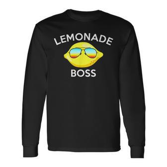 Lemonade Boss Lemon Citrus Fruit Lover Mm Long Sleeve T-Shirt T-Shirt | Mazezy