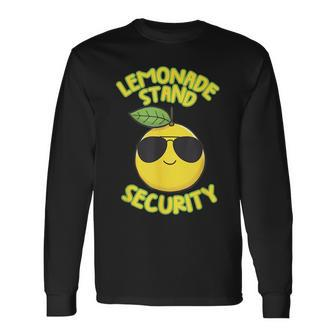 Lemonade Stand Security Cute Lemon Summer Sunglasses Citrus Summer Long Sleeve T-Shirt T-Shirt | Mazezy
