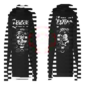 Lennox Clan Scottish Name Coat Of Arms Tartan Long Sleeve T-Shirt | Mazezy