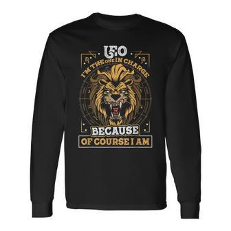 Leo Zodiac Sign In Charge July August Birthday Astrology August Long Sleeve T-Shirt T-Shirt | Mazezy UK