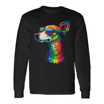 Lesbian Lgbt Gay Pride Italian Greyhound Dog Long Sleeve T-Shirt T-Shirt | Mazezy