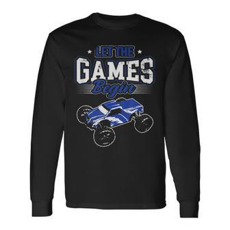 Let The Games Begin Radio Control Rc Car Long Sleeve T-Shirt T-Shirt | Mazezy