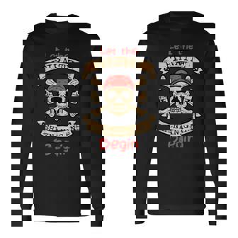 Let The Pirate Shenanigans Begin Skull Fun Halloween Costume Long Sleeve T-Shirt - Thegiftio
