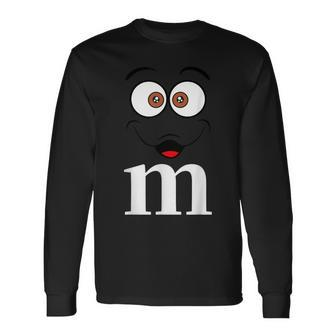 Letter M Matching Carnival Halloween Costume Long Sleeve T-Shirt - Monsterry
