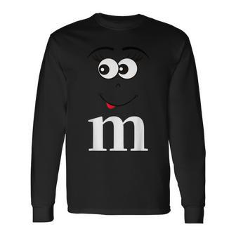 Letter M Matching Carnival Halloween Costume Long Sleeve T-Shirt | Mazezy