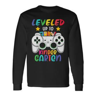 Level Up To Kindergarten Back To School Video Games Boys Long Sleeve - Monsterry AU
