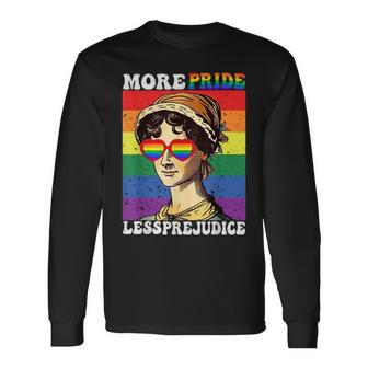 Lgbt Ally Gay Pride Clothers More Pride Less Prejudice Pride Month Long Sleeve T-Shirt T-Shirt | Mazezy