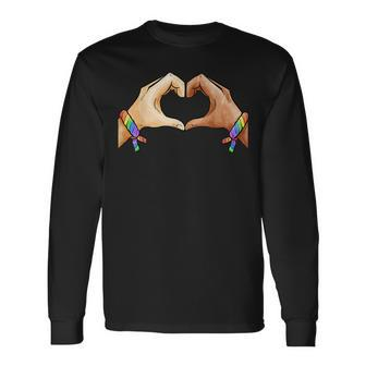 Lgbt Couples Shes Mine Im Hers Gay Long Sleeve T-Shirt T-Shirt | Mazezy