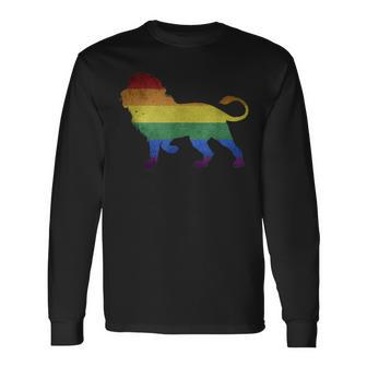 Lgbt Lion Gay Support Pride Lioness Long Sleeve T-Shirt | Mazezy
