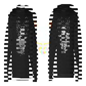 Lgbtq Flag I Gay Pride Flag I Australian Cattle Dog Long Sleeve T-Shirt T-Shirt | Mazezy