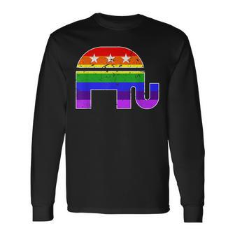 Lgbtq Gay Pride Conservative Republican Capitalist Politics Long Sleeve T-Shirt | Mazezy