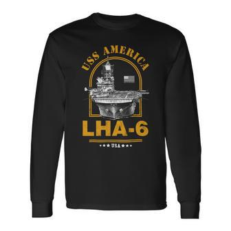 Lha-6 Uss America Long Sleeve T-Shirt - Monsterry AU