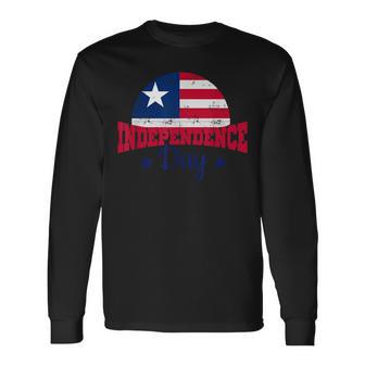 Liberia Independence Day 2023 Liberian Flag Long Sleeve T-Shirt - Monsterry