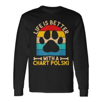 Life Is Better With A Chart Polski Long Sleeve T-Shirt | Mazezy