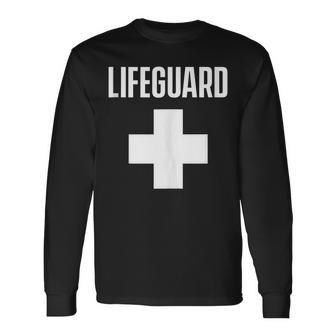 Lifeguard Sayings Life Guard Job Long Sleeve T-Shirt T-Shirt | Mazezy
