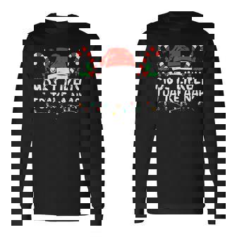 Most Likely To Take A Nap Family Matching Christmas Long Sleeve T-Shirt | Mazezy