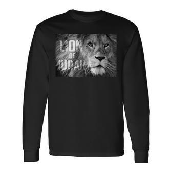 Lion Of Judah King Graphic Long Sleeve T-Shirt T-Shirt | Mazezy