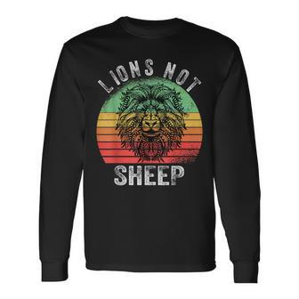 Lions Not Sheep Apparel Long Sleeve T-Shirt | Mazezy
