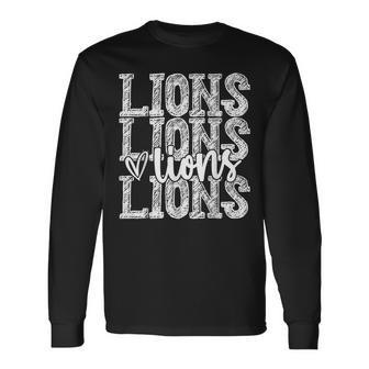 Lions School Spirit Wear Game Day Sport Fan Team Long Sleeve - Seseable