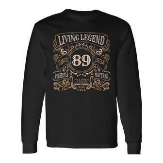 Living Legend 1934 89Th Birthday Long Sleeve T-Shirt - Monsterry UK