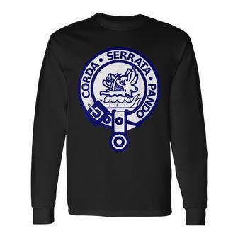 Lockhart Clan Name Crest Shield Long Sleeve T-Shirt | Mazezy