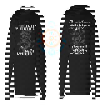 Longshore Casual Old English Anchor Wheel Long Sleeve T-Shirt T-Shirt | Mazezy