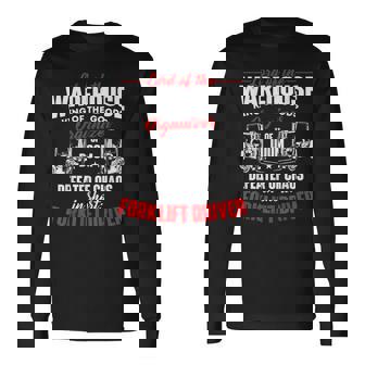 Lord Of The Warehouse Forklift Driver Fork Stacker Operator Long Sleeve T-Shirt | Mazezy